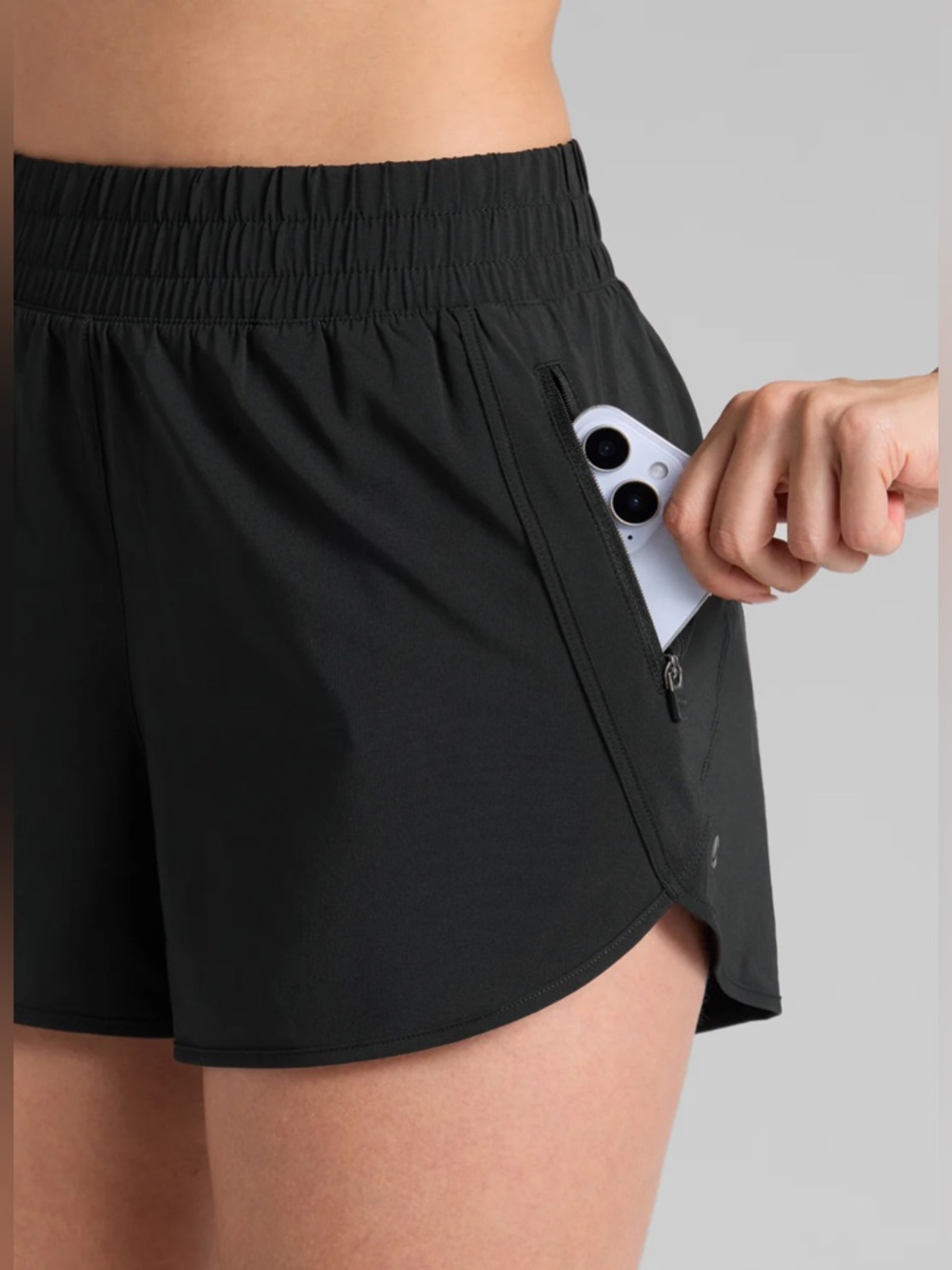 Feathery-Fit Soft High Rise Lined Shorts 3'' - Picture 3 of 7